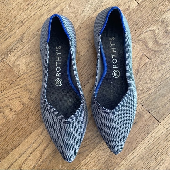 Rothy’s THE POINT flat grey size 9.5 - Picture 4 of 15
